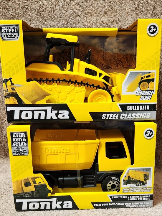 Tonka Other - TONKA Steel Classics Toy Dump Truck and Bulldozer = NEW